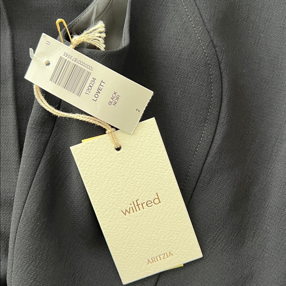 Wilfred Black V-Back Wide-Leg Jumpsuit - Picture 8 of 10